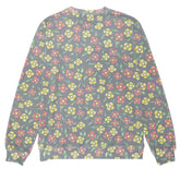 Krooked - Painted Flowers Waffle Knit Crewneck (Multi)
